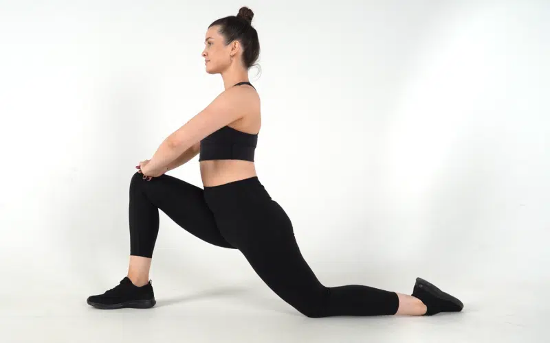 Woman Demonstrating Lower Back Pain Exercises