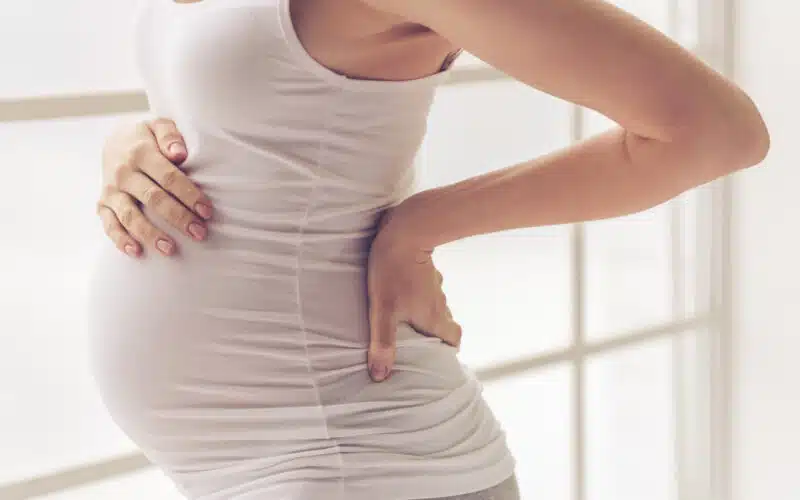 Pregnant women with back pain
