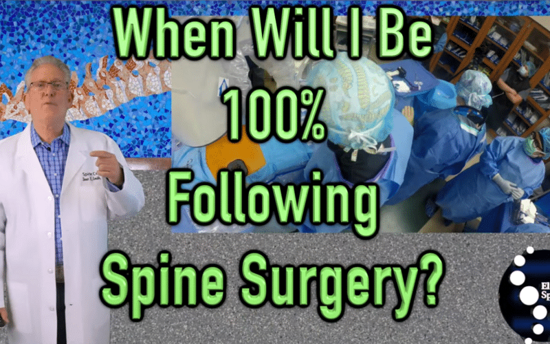 Spine Surgery Recovery Time